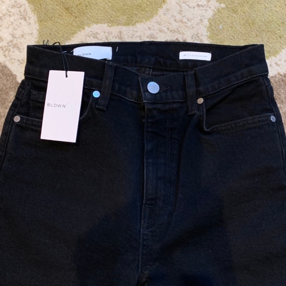 *NWT* .BLDWN Ultra High-Rise Skinny Black Jeans